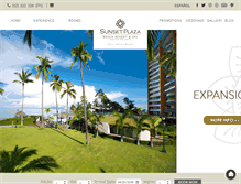 Tablet Screenshot of hotelsunsetplaza.com